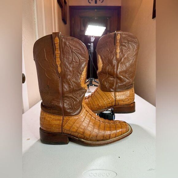 Black Jack Alligator Tail Cowboy Boots Men's Sz 11 Made In USA